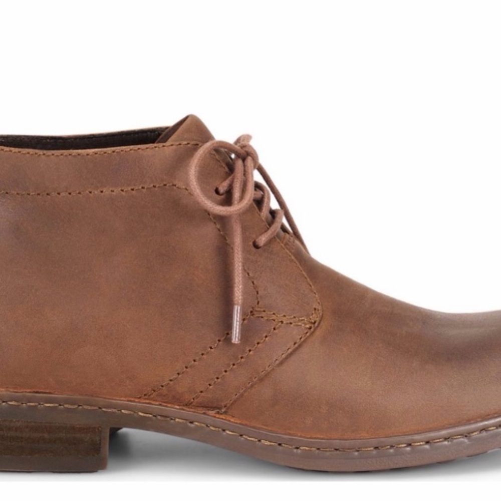 Born ~ Men's Harrison Brown Distressed Leather Chukka Boots - Lace-Up Ankle - Picture 4 of 14